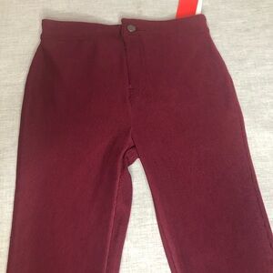 Forever 21 Red Long Knit Ribbed Design Pants Size Small